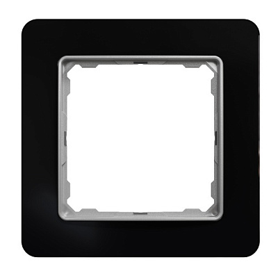 Рамка одноместная Schneider Electric Sedna Elements универсальная черное стекло SDD361801
