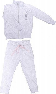 Спортивный костюм Маленькие люди для девочки р.146 серый меланж 