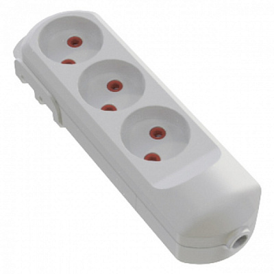 Колодка Neomax без заземлення 3 гн. білий NX500300