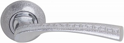 Ручка на розетці  Jolie матовий хром