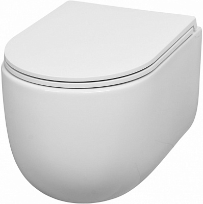 Унитаз подвесной ScandiSPA RAN NEW TORNADO с сиденьем Duroplast SLIM soft-close (2386AS)