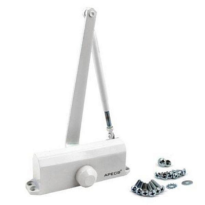 Доводчик дверний Apecs DC-20.4/1050/100-А1-W білий 100 кг