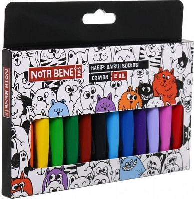Олівці воскові Crayon 12шт/уп TM NB Nota Bene
