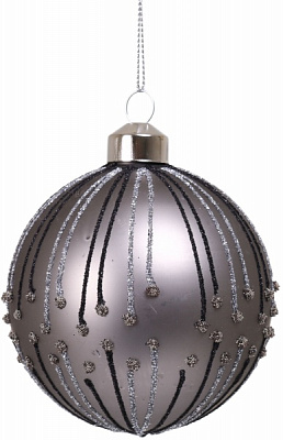 Елочная игрушка в форме шара 8 смABT620330 