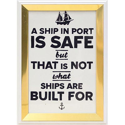 Фоторамка Foil 13x18 см біло-золота