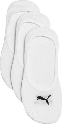 Носки Puma FOOTIE 3P UNISEX 90693002 белый р.39-42