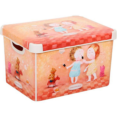 Контейнер пластиковий Curver Love story Gapchinska L жовтий 230x300x400 мм