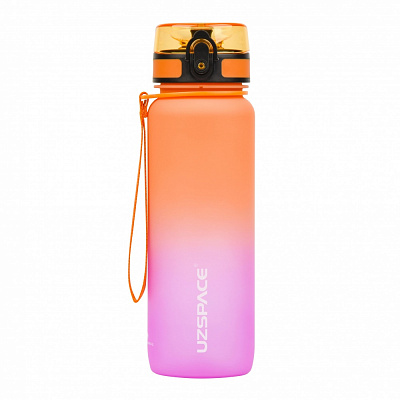 Пляшка для води Uzspace Frosted 800 мл помаранчево-рожева 3053