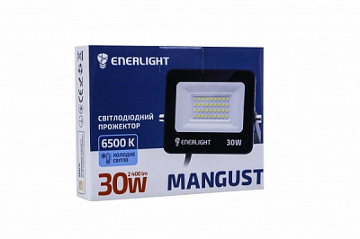 Прожектор светодиодный Enerlight 30 Вт IP65 черный MANGUST30SMD80С 