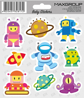 Набор наклеек MAXGROUP Роботы NM-109