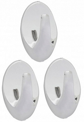 Набор крючков Axentia самоклеящихся 3 шт./уп. хром 127226