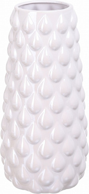 Ваза керамічна біла Fest Drop 16x16x32,1 см