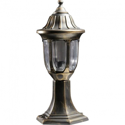 Світильник вуличний декоративний Expert Light Кантрі E27 IP44 антична латунь GAR-1527-TEП