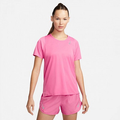 Футболка Nike W NK DF RACE TOP SS DD5927-684 р.XL рожевий