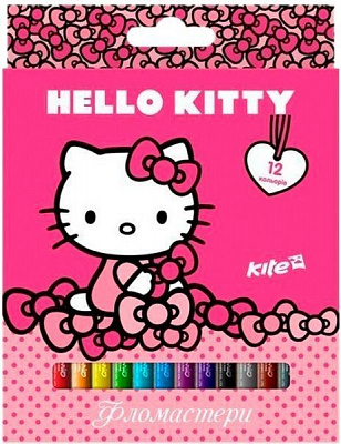 Фломастеры Hello Kitty 12 шт KITE