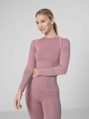 Футболка з довгим рукавом 4F WOSEAMLESS UNDERWEAR BIDB030G H4Z22-BIDB030G-53S р.XS/S рожевий