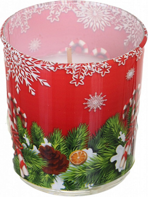 Свічка у склянці Admit ароматична Candy Canes 1339