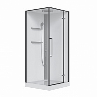 Гидромассажный бокс Koller Pool Optima 90×90×215 см, чёрный