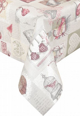 Скатерть Романтика 137x240 см металлик Dariana 