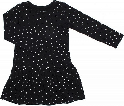 Платье 5.10.15. 3K3907 р.98 черный с принтом 