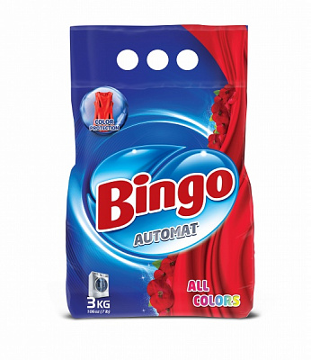 Стиральный порошок для машинной стирки Bingo Color 3 кг 