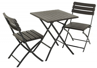 Комплект мебели раскладной коричневый SAK-62+YC-043 