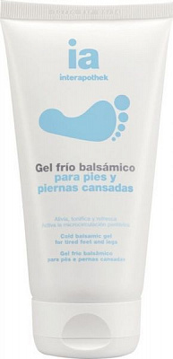 Гель для ніг Interapothek Охолоджувальний проти напруги і сухості 150 мл