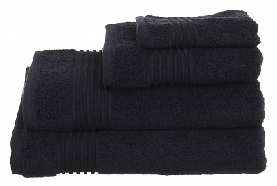 Рушник махровий Meda 70x140 см чорний La Nuit