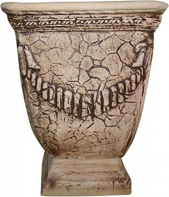 Горщик шамотний Квадрат М 40л коричневий