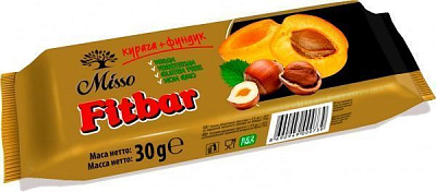 Снеки Misso Fitbar Курага+Фундук 30 г