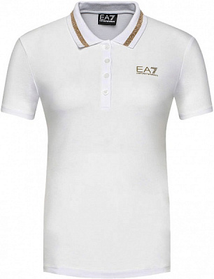 Поло EA7 3KTF04-TJ9DZ-1100 р.L белый
