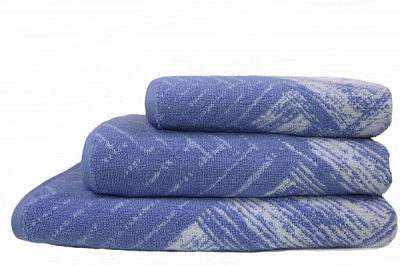 Полотенце махровое Shane 70x140 см синий с рисунком La Nuit 