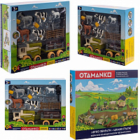 Ігровий набір OTAMANKO Веселий хутір (комбайн з причепом, коні, корови та вівця) 532.01.64