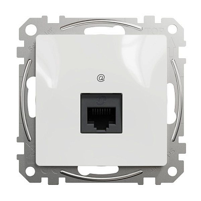 Розетка компьютерная Schneider Electric Sedna Design RJ45 категория 5E UTP белый SDD111451