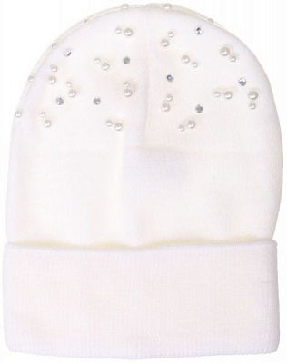 Шапочка дитяча для дівчинки Kraft+ 2690 р.52 білий
