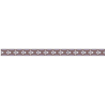 Бордюр олівець рожевий скло розрезний Grandkerama 13х250 мм