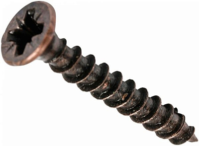 Шуруп универсальный потайная головка 3x45 мм 30 шт старая медь EXPERT FIX