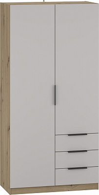 Шкаф Грейд Berno 2004х986х500 мм дуб артизан / кашемир