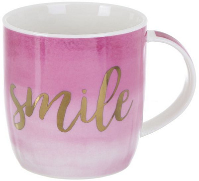 Чашка Watercolor Smile 360 мл порцеляна Fiora