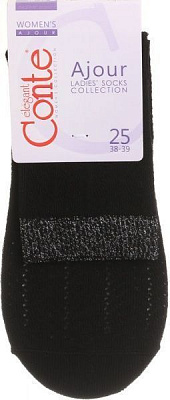Носки Conte AJOUR люрекс 15С-82СП 076 р. 25 черный 1 шт. 
