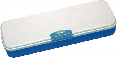 Пенал школьный на застежке CF85994 Cool For School синийпрозрачный