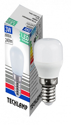 Лампа светодиодная Techlamp 3 Вт капсульная матовая E14 220 В 4000 К 