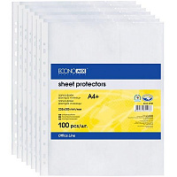 Файлы E31107 А4 40 мк 100 шт глянец Economix
