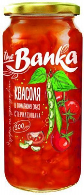 Фасольthe Banka в томатном соусе стерилизованная 500 г