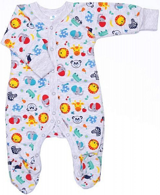 Комбінезон дитячий унісекс Minikin р.62 сірий меланж 21300262