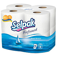 Туалетная бумага Selpak Perfumed Ocean Breeze трехслойная 8 шт.