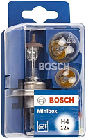 Лампа галогенна Bosch Minibox H4 (1987301101) 12 В 4 шт