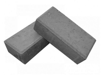 Тротуарная плитка Кирпич 100х200х45 мм серая