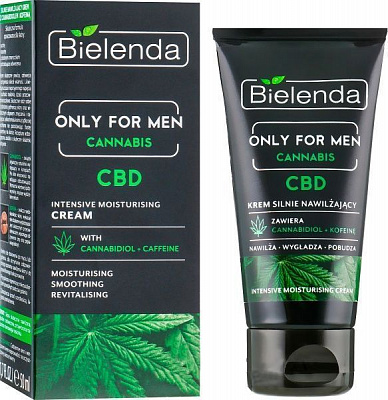 Крем для обличчя день-ніч Bielenda зволожуючий CANNABIS 50 мл