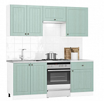 Кухня Грейд Прованс Грейд МДФ 2м прованс изумруд/белый